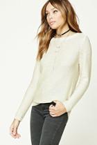 Forever21 Purl Knit Zip-back Top