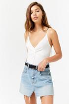 Forever21 Twist-front Cami Bodysuit