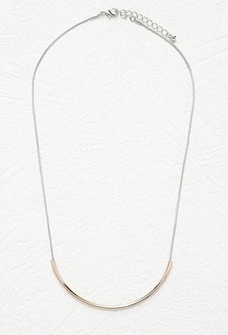 Forever21 Curved Pendant Necklace