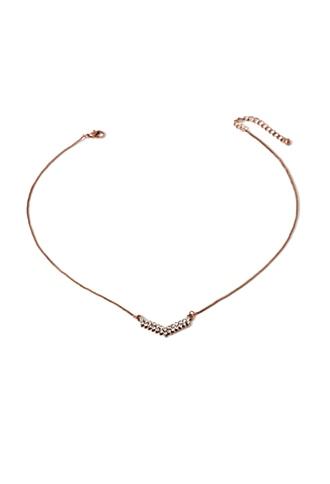 Forever21 Rhinestone Cluster Necklace