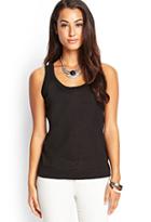 Forever21 Contemporary Slouchy Linen Tank Top