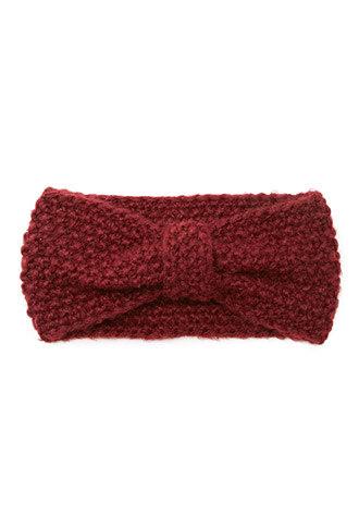 Forever21 Fuzzy Bow Headwrap
