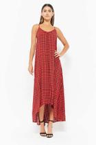 Forever21 Gingham High-low Maxi Dress
