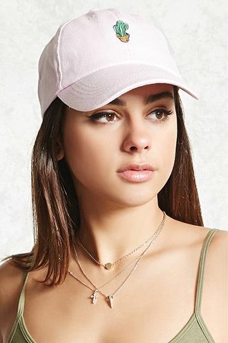 Forever21 Cactus Embroidered Dad Cap