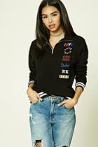 Forever21 Nyc Graphic Fleece Jacket