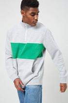 Forever21 Colorblock Pull-ring Fleece Pullover