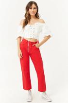 Forever21 Momokrom Cropped Wide-leg Jeans