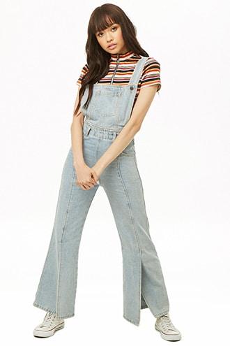 Forever21 Vented Wide-leg Overalls
