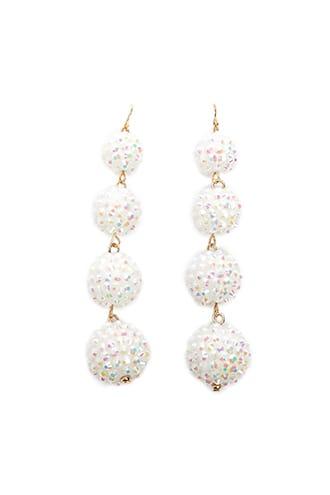 Forever21 Iridescent Bauble Drop Earrings