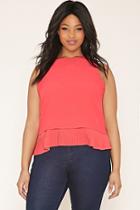 Forever21 Plus Women's  Plus Size Pleated Top