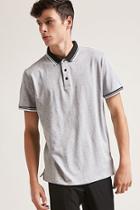 Forever21 Heathered Knit Polo