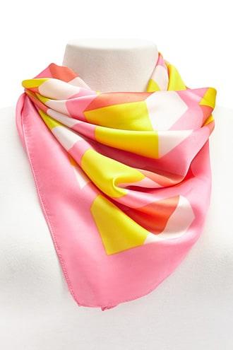Forever21 Satin Geo Scarf