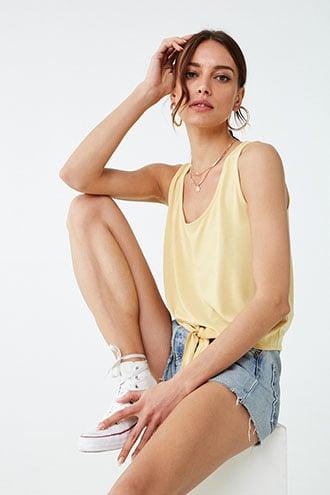 Forever21 Tie-front Tank Top