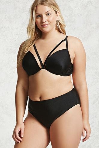 Forever21 Plus Size Sheeny Bikini Bottoms