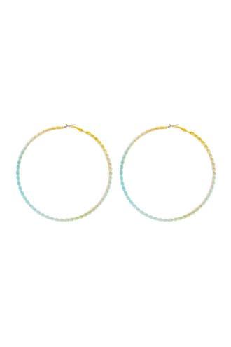 Forever21 Oversized Ombre Twisted Hoop Earrings