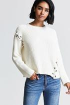 Forever21 Pierced Sweater-knit Top