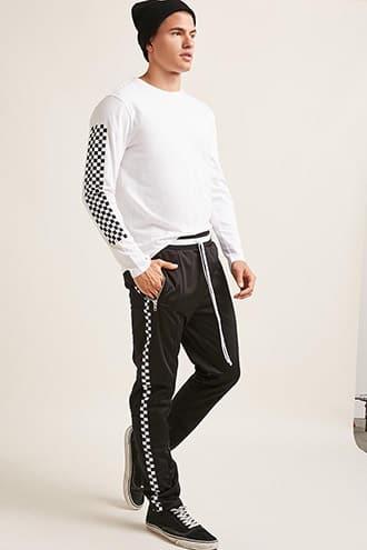 Forever21 Checkered Track Pants