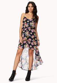 Forever21 Floral High-low Dress