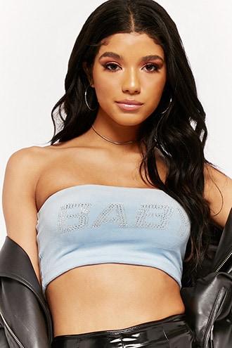 Forever21 Studded Baby Tube Top