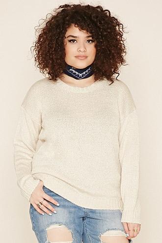 Forever21 Plus Women's  Plus Size Crew Neck Sweater