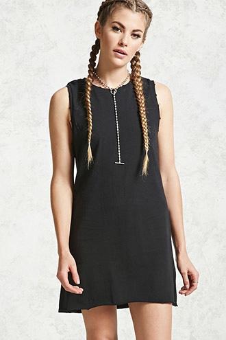 Forever21 Distressed Trim Dress