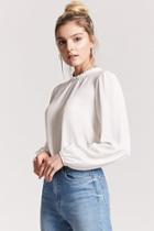 Forever21 Crepe High Neck Top