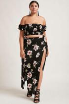Forever21 Plus Size Floral Maxi Skirt