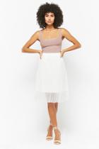 Forever21 Sheer Accordion Pleated Skirt