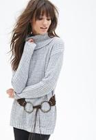 Forever21 Waffle Knit Turtleneck Sweater