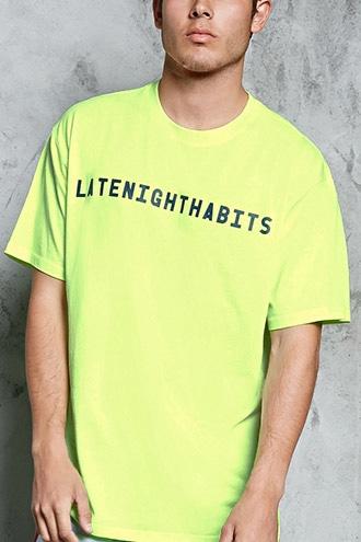 Forever21 Late Night Habits Graphic Tee