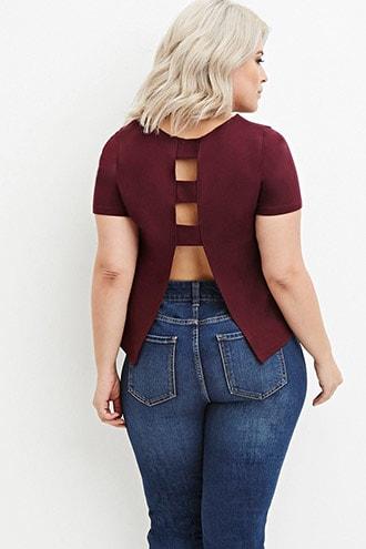 Forever21 Plus Size Laddered Cutout Top