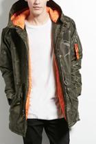 Forever21 Victorious Hooded Camo Jacket