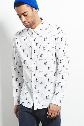 Forever21 Free Nature Fishing Shirt