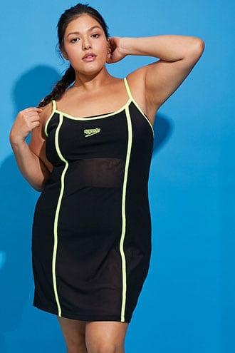 Forever21 Plus Size Speedo Mesh Mini Dress