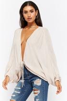 Forever21 Self-tie Batwing Top