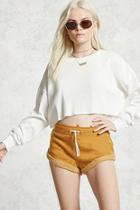 Forever21 Raw Edge Crop Top