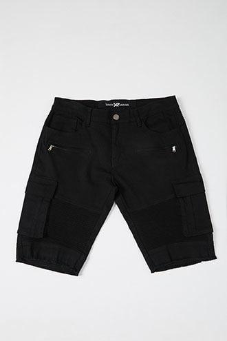 Forever21 Xray Denim Moto Cargo Shorts