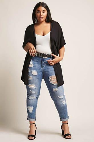 Forever21 Plus Size Waffle Knit Cardigan