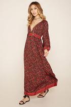 Forever21 Women's  Red R By Raga Floral Maxi Dress
