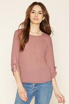 Forever21 Women's  D-ring Sleeve Top