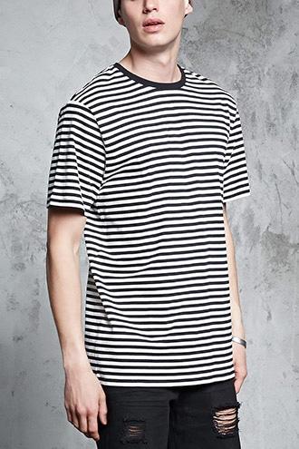 Forever21 Cotton Striped Tee