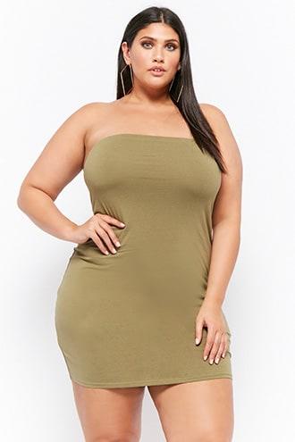 Forever21 Plus Size Mini Tube Dress