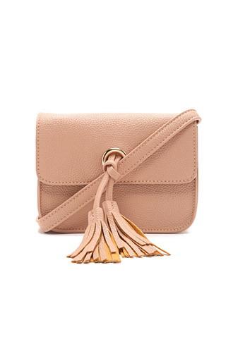 Forever21 Tassel Faux Leather Crossbody