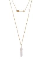 Forever21 Arrow Layered Necklace