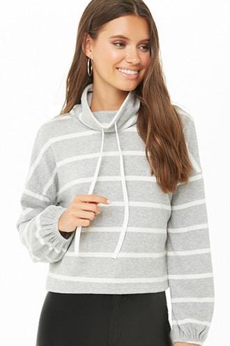 Forever21 Striped Brushed Top