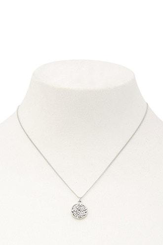 Forever21 Beaded Geo Pendant Necklace