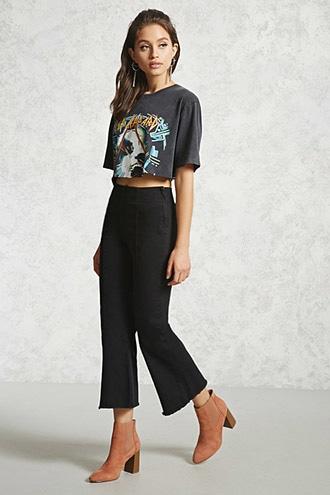 Forever21 Frayed Denim Pants