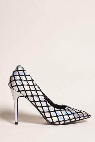 Forever21 Webbed Holographic Pumps