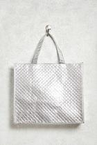 Forever21 Metallic Quilted Eco Tote Bag