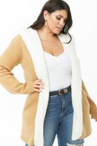Forever21 Plus Size Faux Shearling Knit Cardigan
